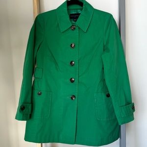 Emerald Green Banana Republic Trench Coat